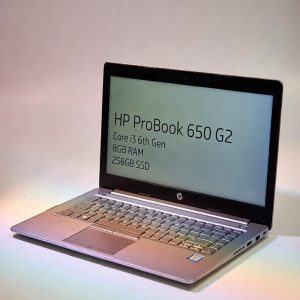 HP ProBook 650 G2 – Core i3 6th Gen, 8GB RAM, 256GB SSD, 15.6″ Laptop (Like New)