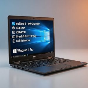 Dell Latitude 7410 – Core i5 10th Gen, 16GB RAM, 256GB SSD, 14″ FHD LED Laptop (Just Box Open)