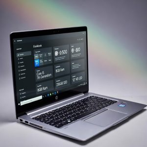 HP EliteBook 820 G4 – Core i5 7th Gen, 8GB RAM, 256GB SSD, 12″ HD LED Laptop (Like New)
