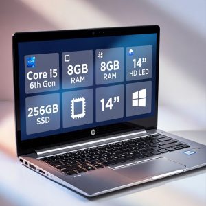 HP EliteBook 840 G3 – Core i5 6th Gen, 8GB RAM, 256GB SSD, 14″ HD LED Laptop (Like New)