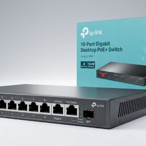 TP-Link TL-SG1210MP 10-Port Gigabit Desktop Switch with 8-Port PoE+ (Unmanaged)