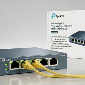 TP-LINK LS105GP 5-PORT GIGABIT DESKTOP  SWITCH WITH 4-PORT POE+