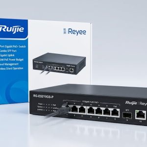 Ruijie RG-ES210GS-P 10-Port Gigabit Smart Cloud Managed PoE Switch (8× PoE+ + 1× SFP Combo + 1× Gigabit Uplink, 120W)