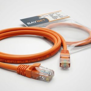 BAYNET 1 Meter Orange Ethernet Patch Cord RJ45 Cable