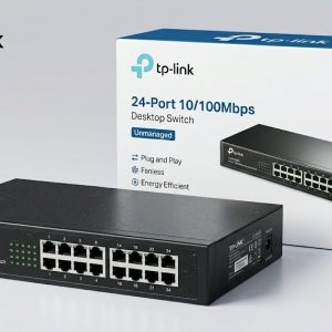 TP-Link TL-SF1024M 24-Port 10/100 Mbps Desktop/Rackmount Fast Ethernet Switch (Unmanaged)