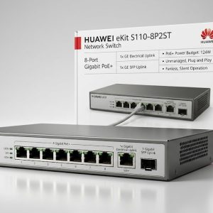 HUAWEI S110‑8P2ST 8-Port Gigabit PoE Layer 2 Managed Switch with 2 × SFP Uplink Ports