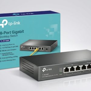 TP-Link TL-SG1008P 8-Port Gigabit Desktop Switch with 4-Port PoE+ (Unmanaged)