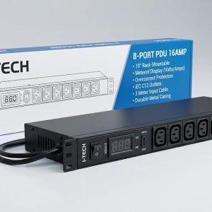 I-TECH 8 Port 16A Rack Mount Power Distribution Unit (PDU)