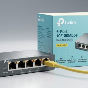 TP-Link TL-SF1006P 6-Port 10/100 Mbps Desktop Switch with 4-Port PoE+