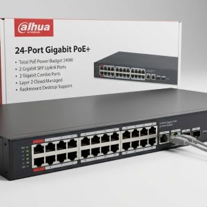Dahua DH‑CS4228‑24GT‑240 24‑Port Gigabit PoE Cloud‑Managed Switch (240 W)