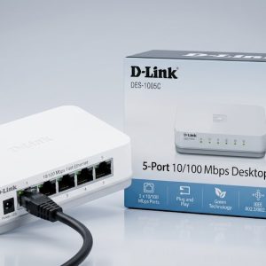 D‑Link DES‑1005C 5‑Port 10/100 Mbps Desktop Ethernet Switch