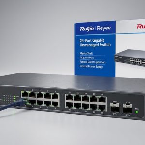 Ruijie RG-ES124GD 24-Port Gigabit Unmanaged Switch (24× 10/100/1000 Mbps RJ45)