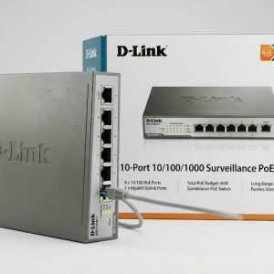 D-Link DES-F1010P-E 10-Port Gigabit PoE+ Unmanaged Desktop Switch