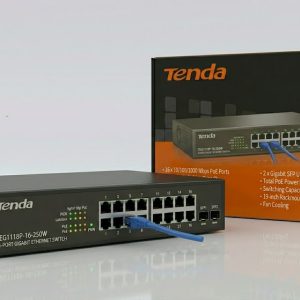 Tenda TEG1118P-16-250W 16-Port Gigabit PoE Switch