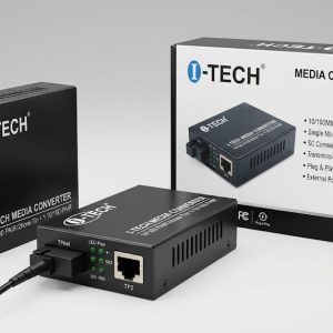 I-TECH 10/100 Ethernet to Fiber Media Converter Pair