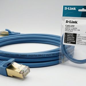 D-Link CAT6 UTP 24AWG Blue Patch Cord 1 Meter