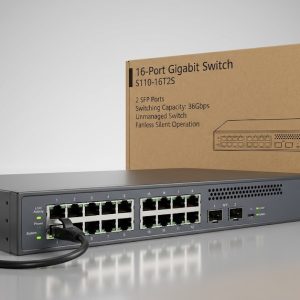 HUAWEI S110‑16T2S 16-Port Gigabit Layer 2 Managed Switch with 2 × SFP Uplink Ports