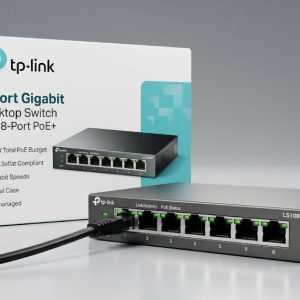 TP-Link LS108GP 8-Port Gigabit Desktop Switch with 8-Port PoE+ (Metal Body)