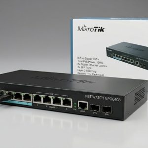 NET WATCH GPOE408 12-Port Gigabit PoE Switch (8× PoE + 2× Uplink + 2× SFP)