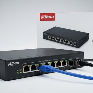 Dahua DH-PFS3110-8ET-96 8-Port Fast Ethernet PoE Switch (96 W, 1× Gigabit + 1× SFP Uplink)