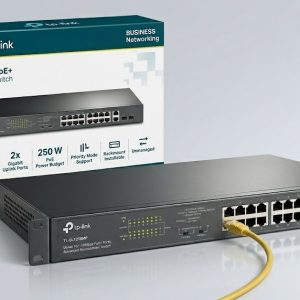 TP LINK TL-SL1218P 16 PORT POE 10/100 2UPLINK