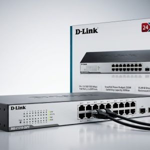 D‑Link DGS‑F1210‑26PS 24‑Port Gigabit Smart Managed PoE+ Switch (250 W)