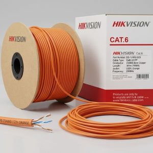 Hikvision CAT6 UTP 23AWG Orange Network Cable DS-1LN6U-SCO