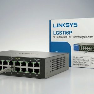 LINKSYS LGS116P 16-Port Gigabit PoE Unmanaged Switch